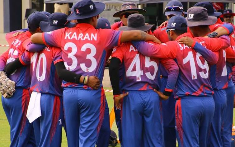 Nepal completed 50 runs