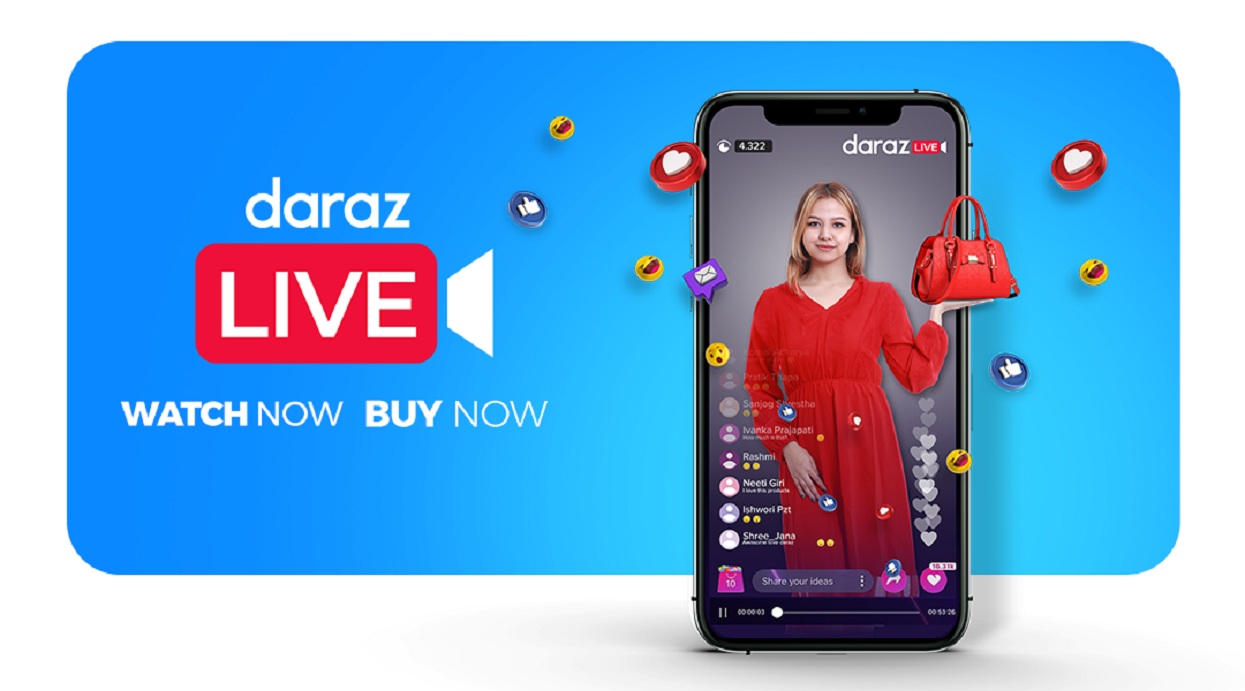Now is the chance to watch the live broadcast before buying goods in the Daraz