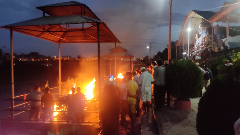 Sankhuwasabha Massacre: Cremation of Ranjana, Deepak and Goma in the same pyre