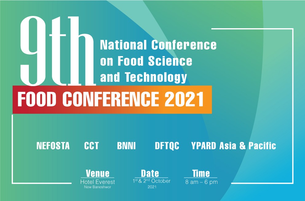 9th National Food conference on Oct. 1st & 2nd