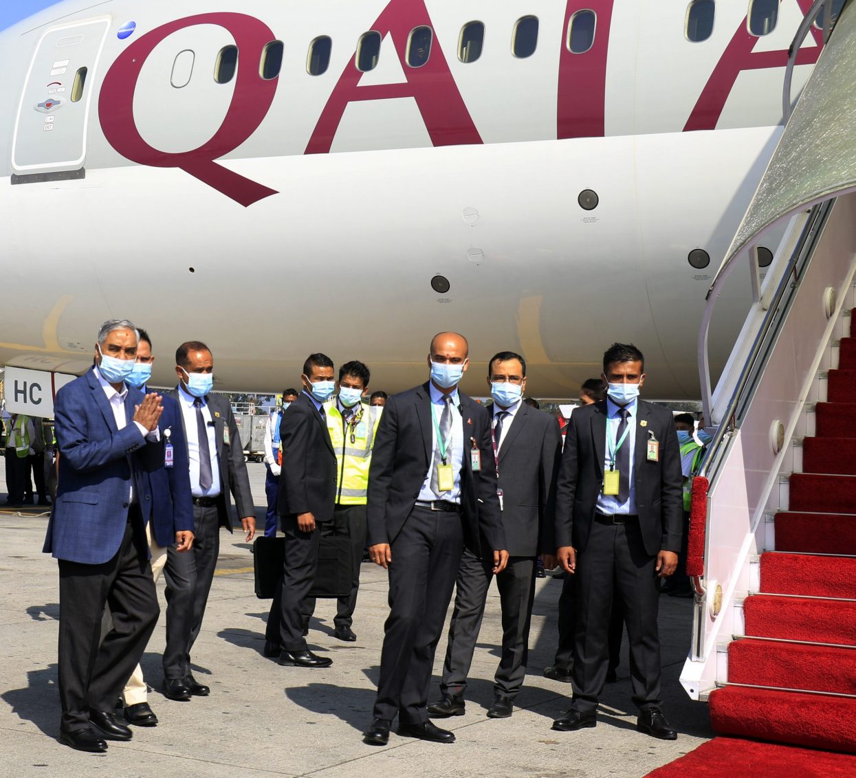 PM Deuba leaves for UK to participate in COP26 [Photos]