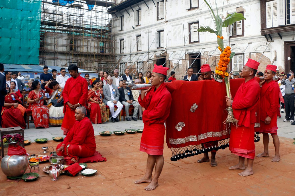 Fulpati today: Entering Hanuman Dhoka at 4:30 pm