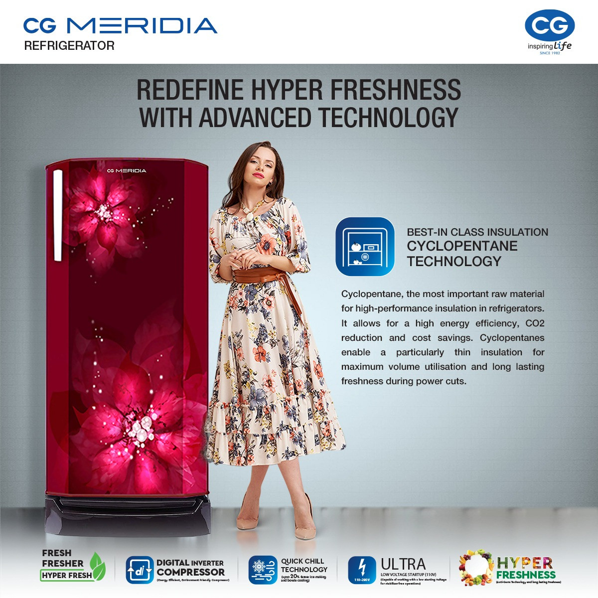 ‘CG Meridia’ premium fridge in the market from today