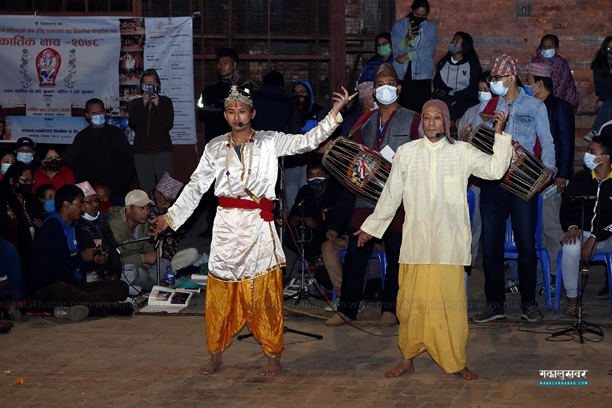 Devi Pyakhan on fifth day of Kartik Naach