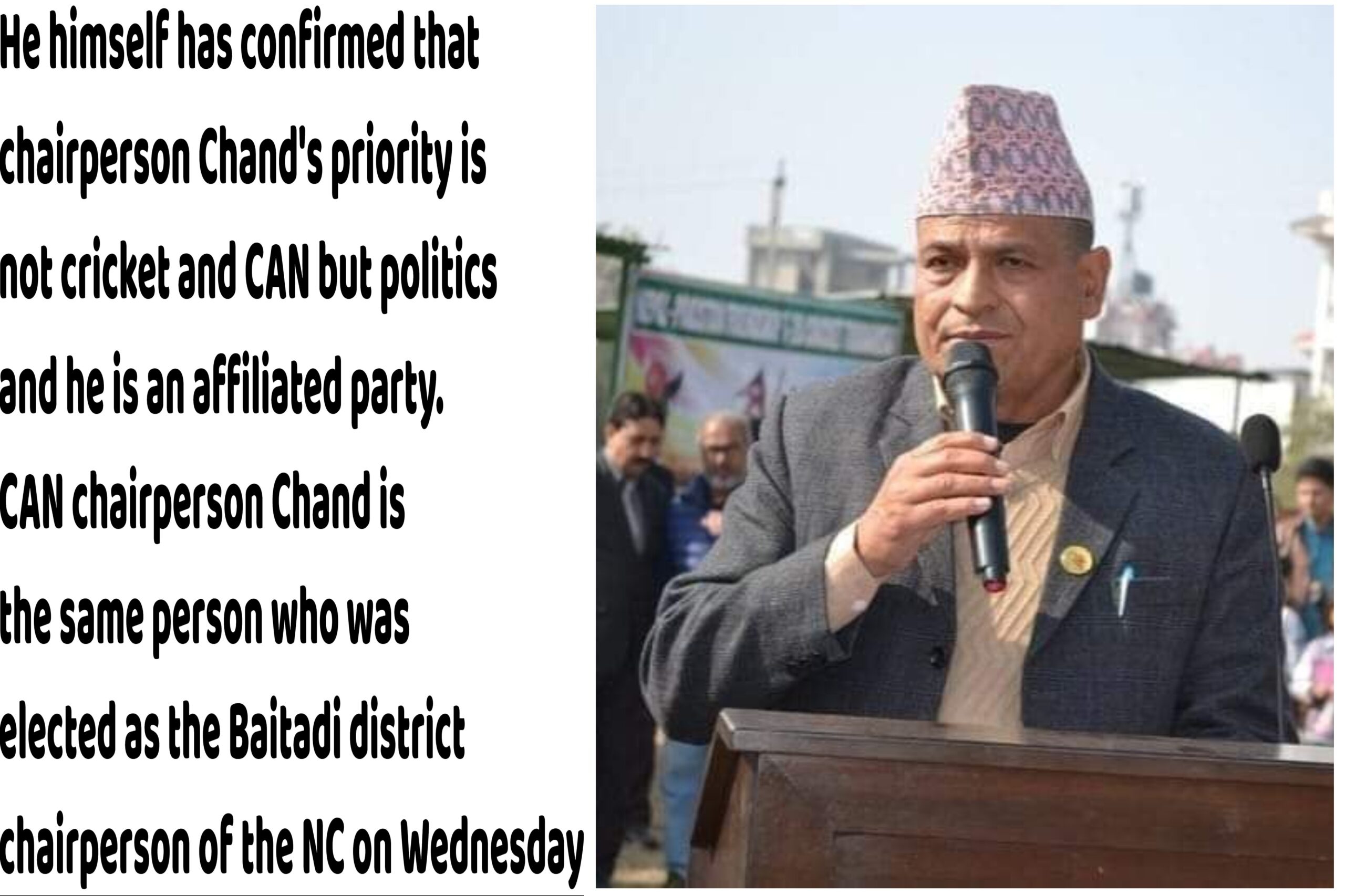 Will Chand stay in Baitadi to strengthen the Congress or Nepali cricket?