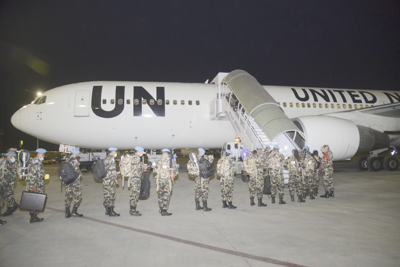 Nepali peacekeeping troop leaves for South Sudan