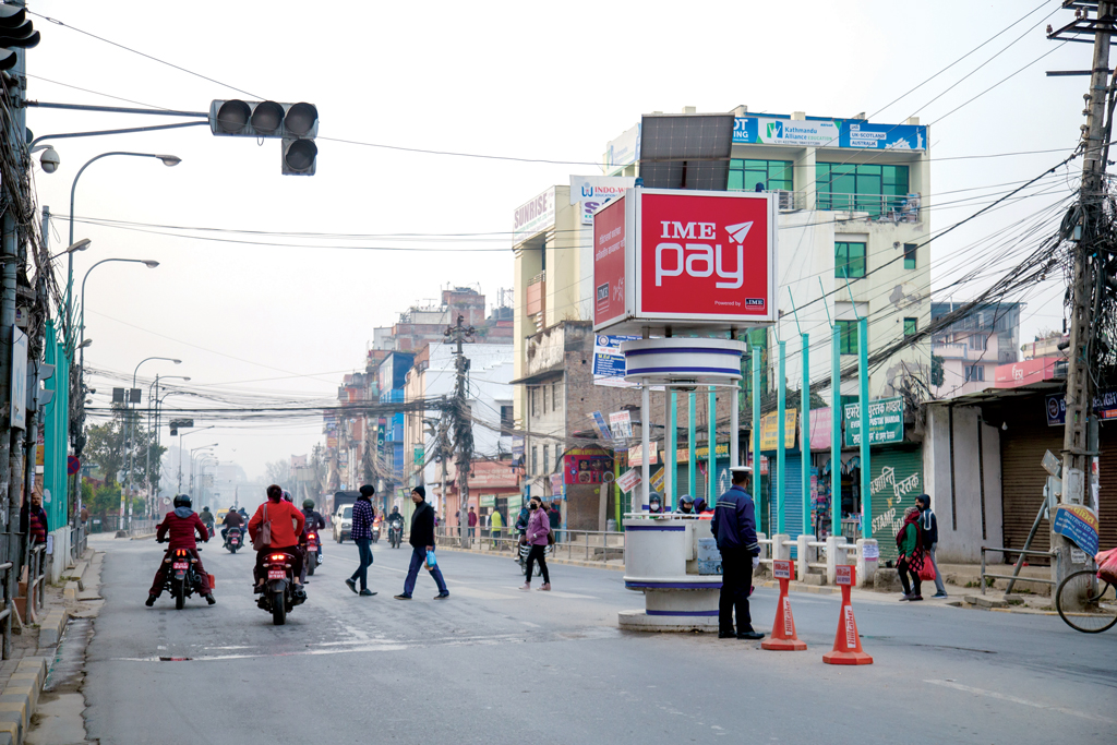 Normal traffic in Kathmandu Valley