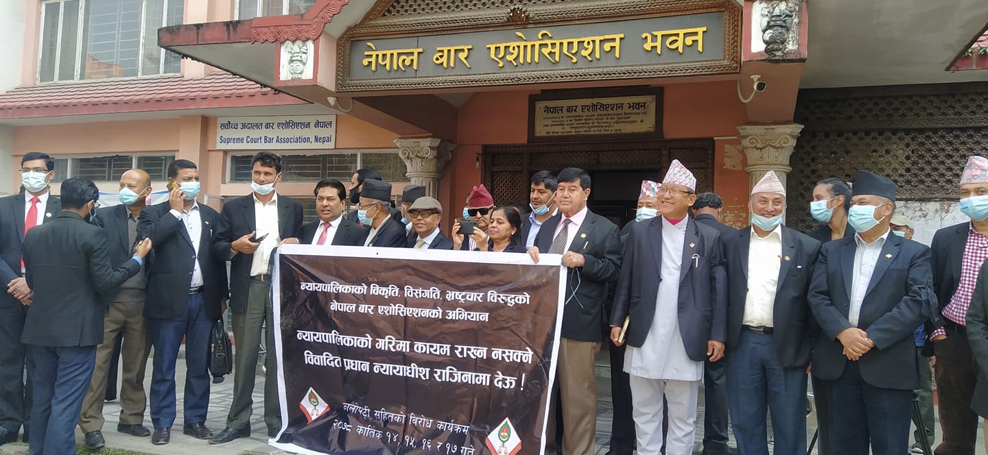 Lawyers continued their protest on the fourth day