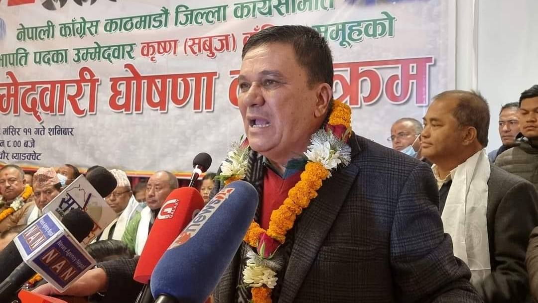 Baniya wins Congress Kathmandu presidency