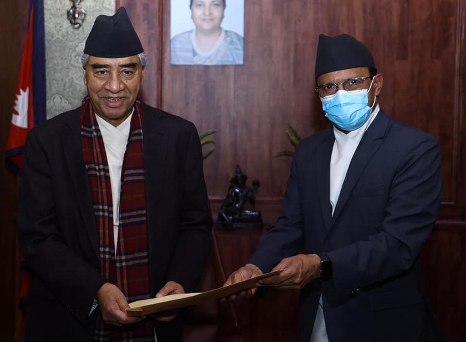 Defense Minister Rijal submitted his resignation to PM
