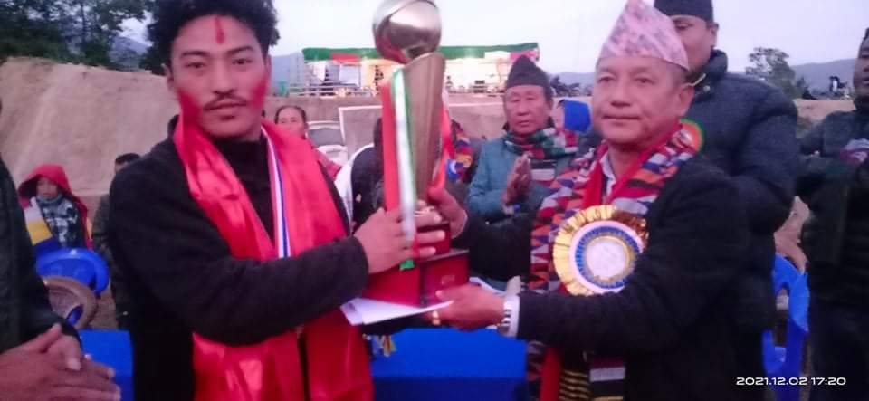 Menchhayem Rural Municipality’s football team won the competition