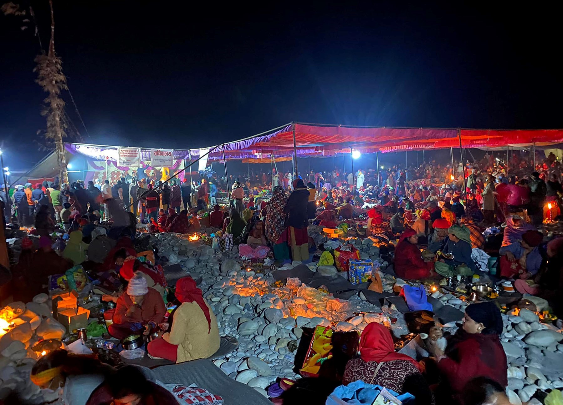 Devotees throng Devghat to observe Bala Chaturdashi