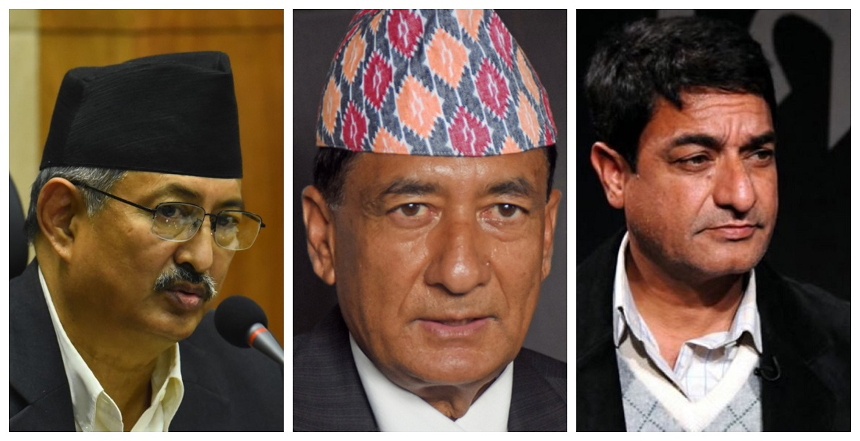 Khand, Karki and Ramesh registered their candidacies for the post of a central member