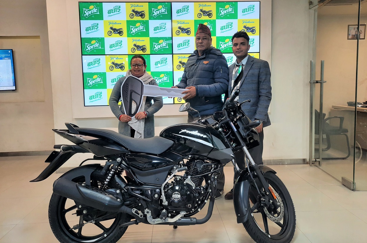 Sprite distributes Pulsar bikes to lucky draw winners