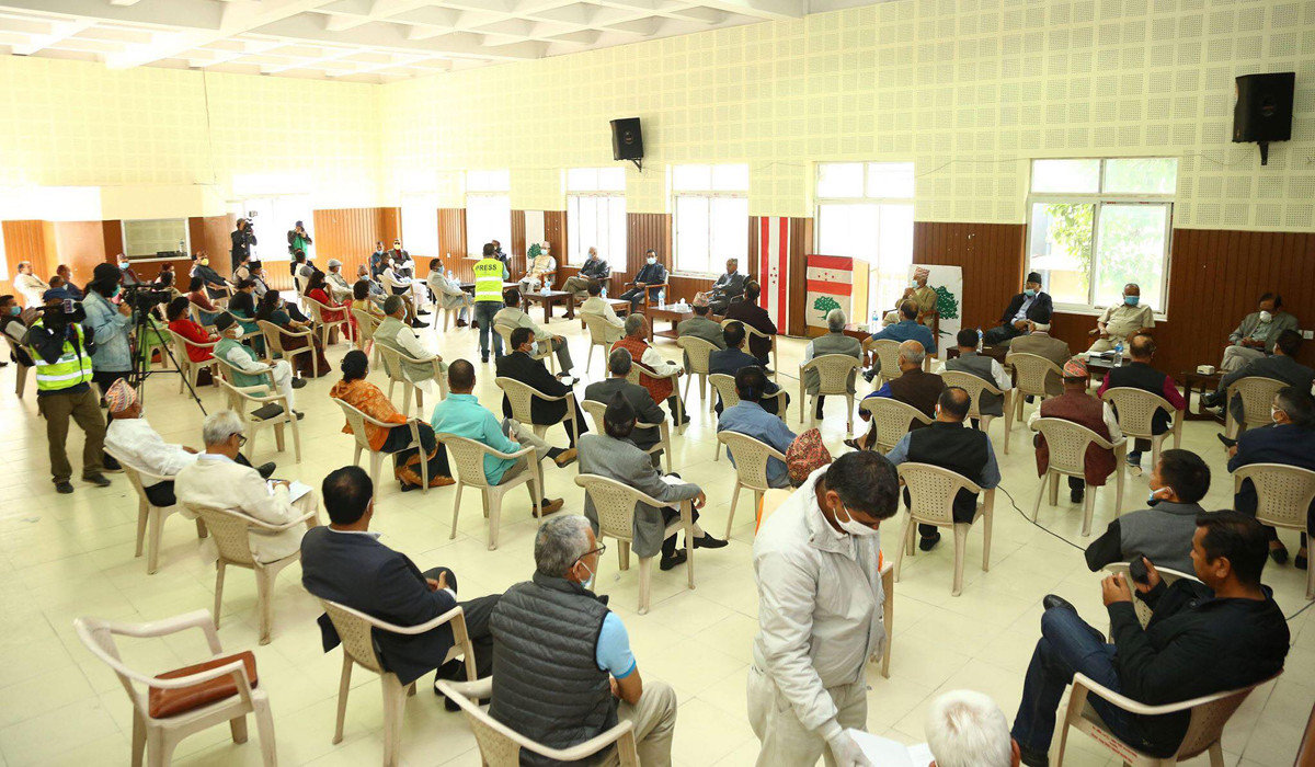 Congress Central Committee meeting being held