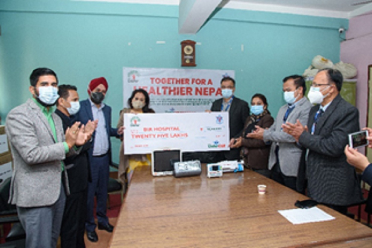 Dabur Nepal donated medical equipment to Bir Hospital