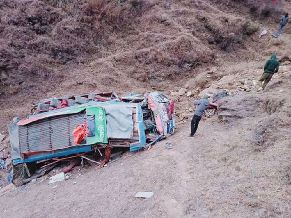 Two killed in Jumla bus accident