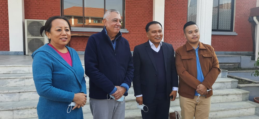 Kulman reached Baluwatar to congratulate Deuba