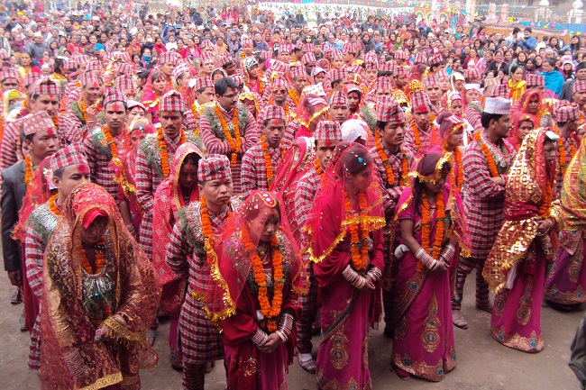 Mass marriage of 22 couples held at Janaki temple