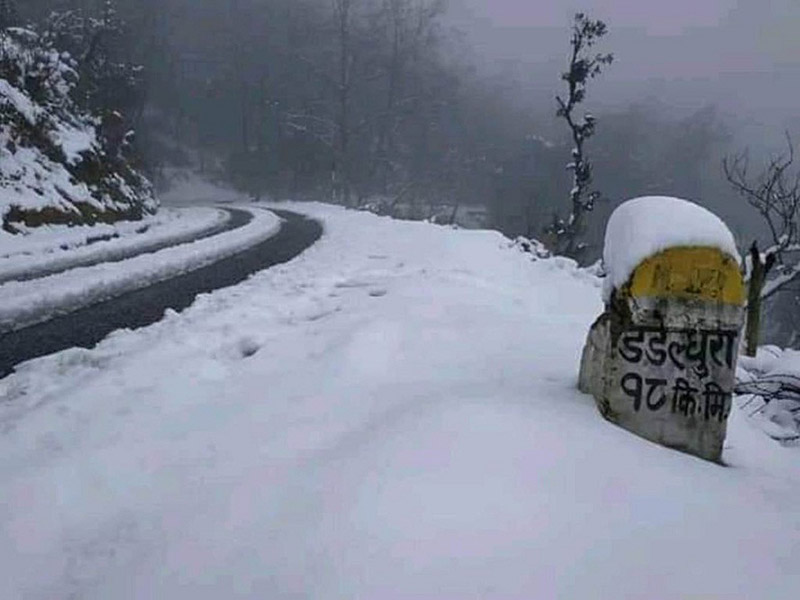 Snowfall-disrupted Bhimdutta highway reopens