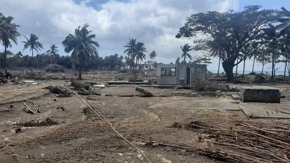 Tonga volcano: 84% of population affected by ash fall and tsunami