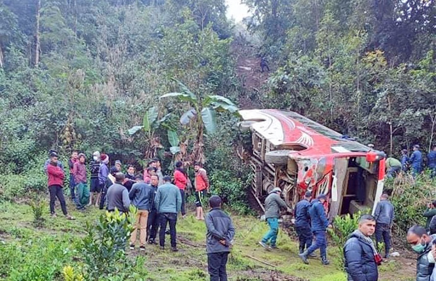 7 killed, 8 injured in Palpa funeral bus accident