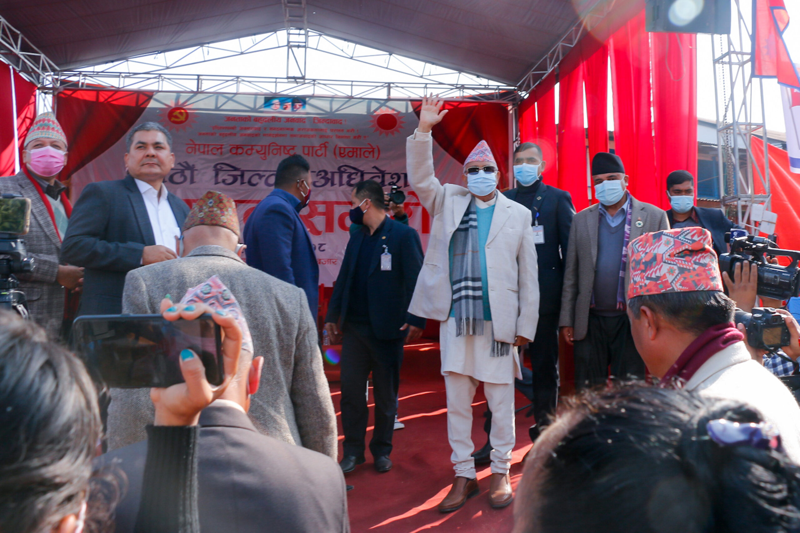 UML Chair Oli reaches Sankhuwasabha to attend UML district convention inaugural