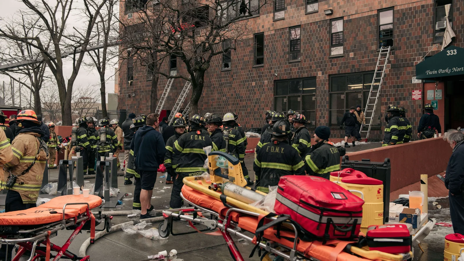 New York fire: At least 19 killed in apartment block blaze