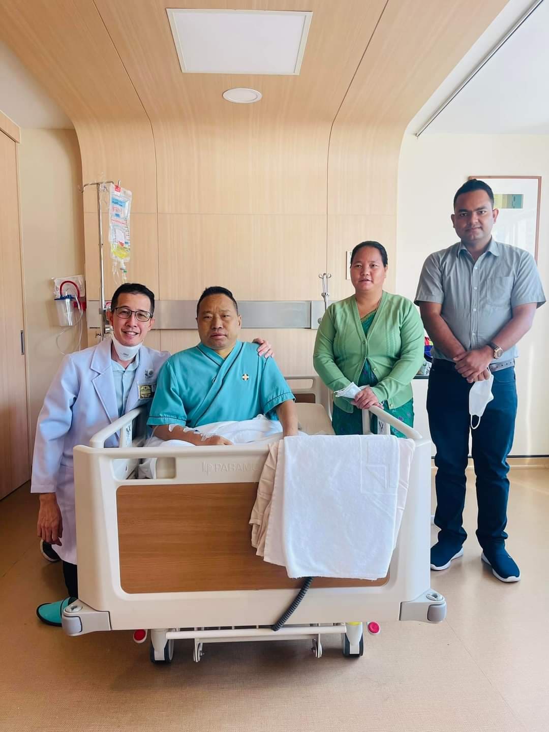 Pun got discharged from hospital after three months