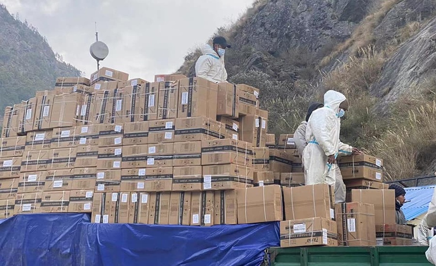 2 million vaccines donated by China arrived in Nepal