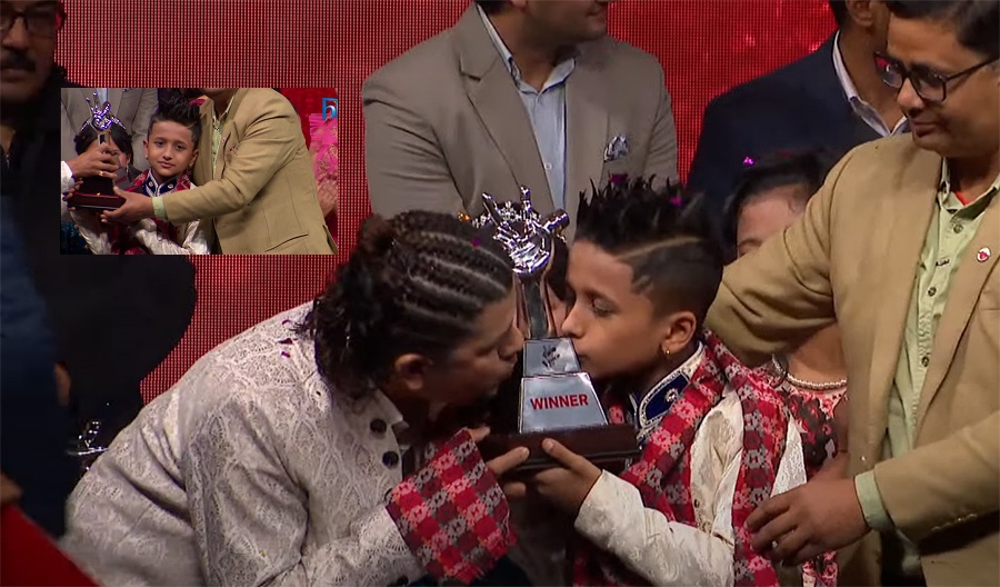 Jenish Upreti wons the title of ‘The Voice Kids’ Nepal