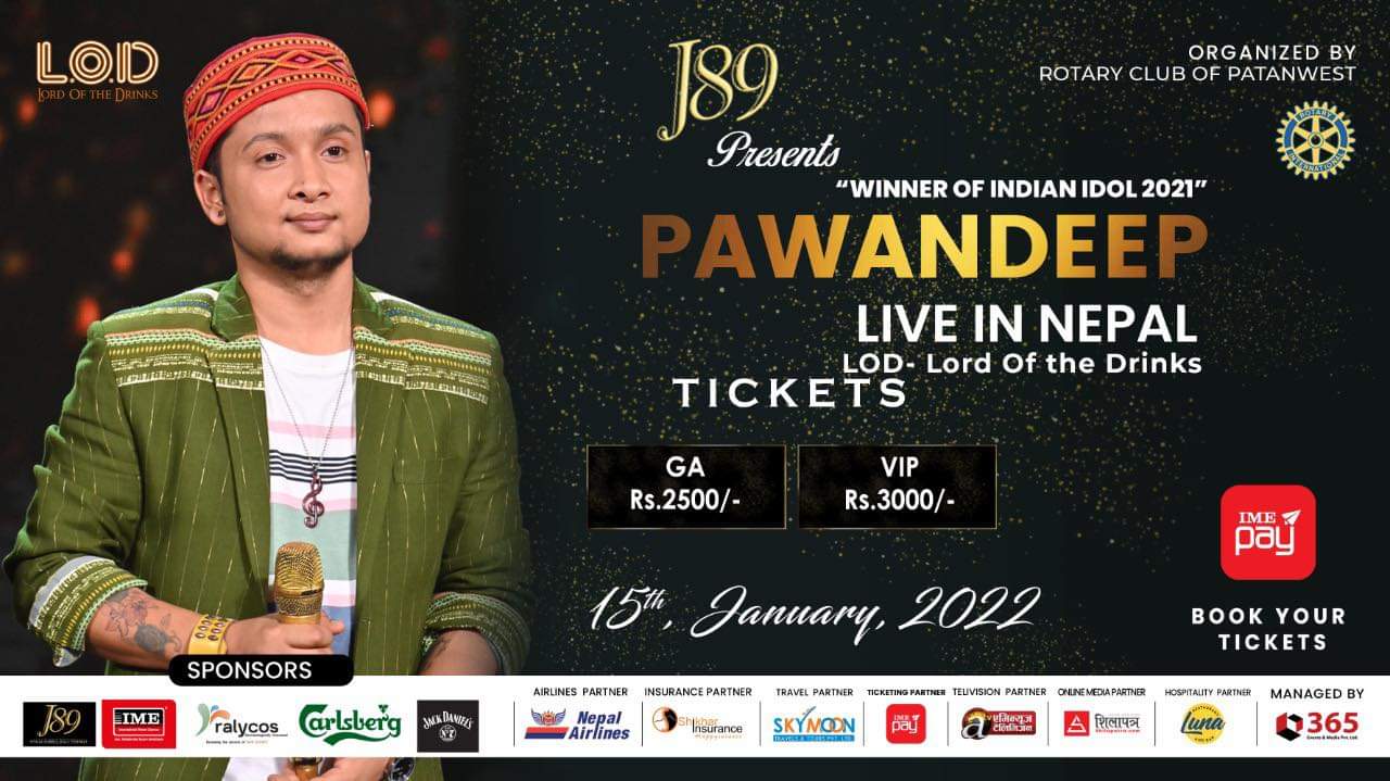 Pawandeep, an Indian Idol, will visit Nepal