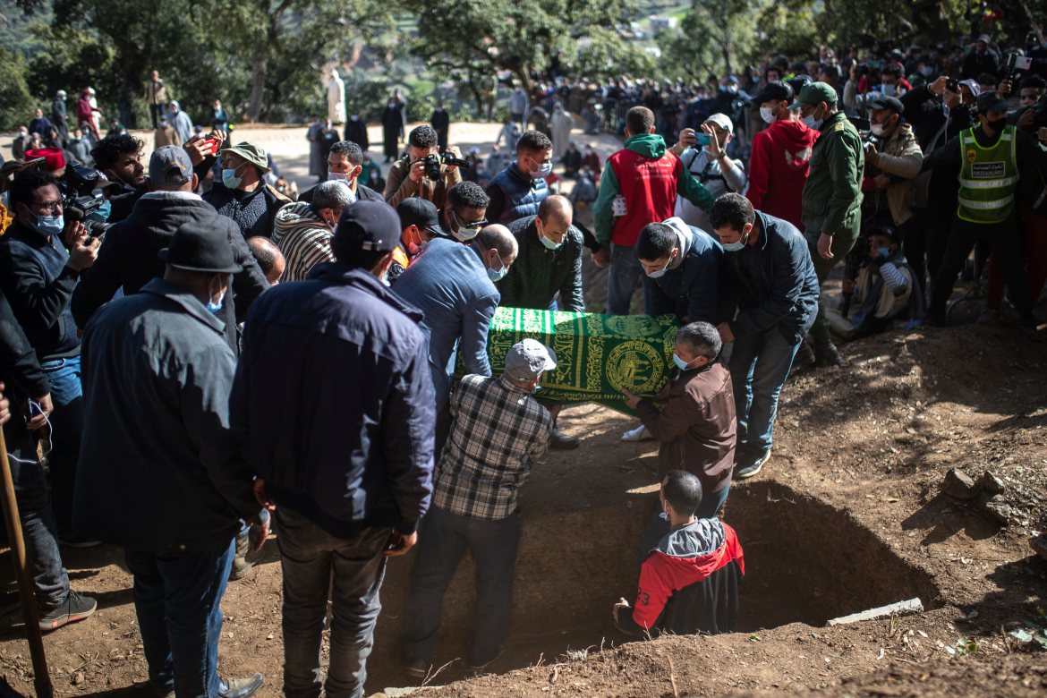 Morocco holds funeral for five-year-old who died trapped in well