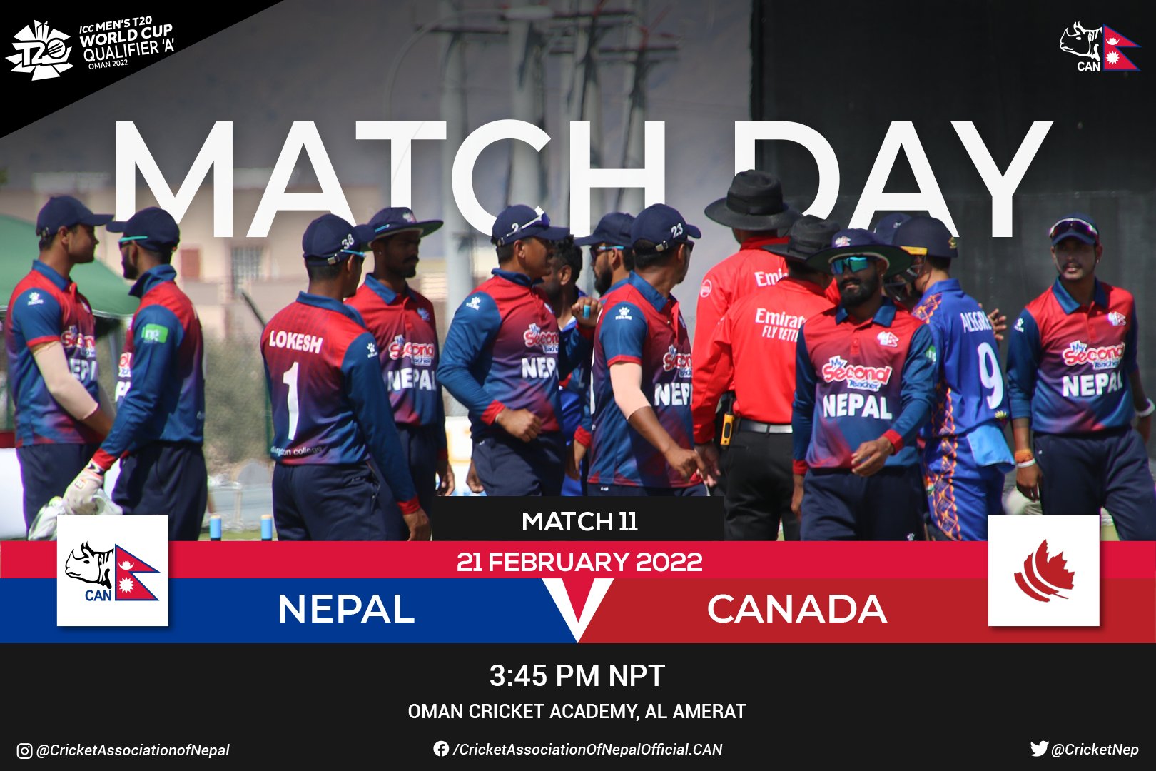 World Cup selection: Nepal took the third wicket of Canada