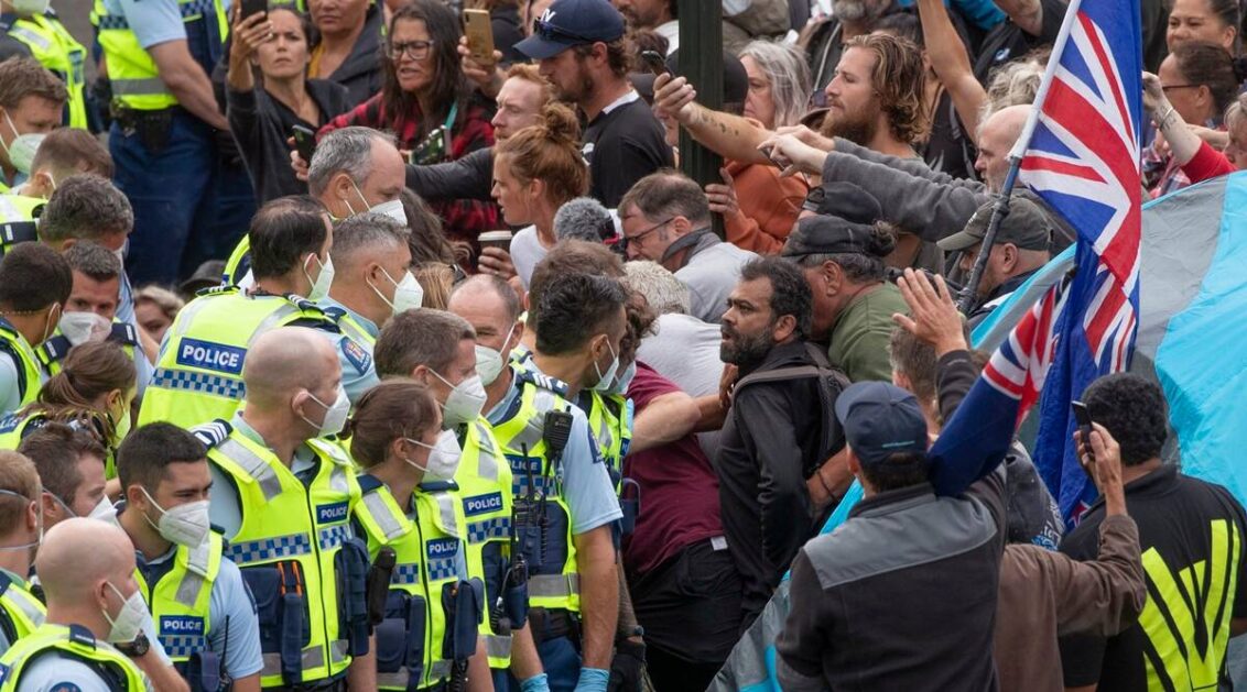 Police arrest convoy protesters at New Zealand’s Parliament