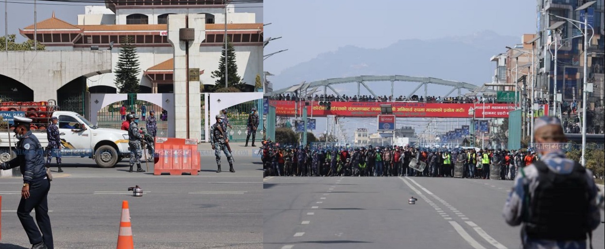 Army disposing of suspicious object found in Baneshwor [Photos]