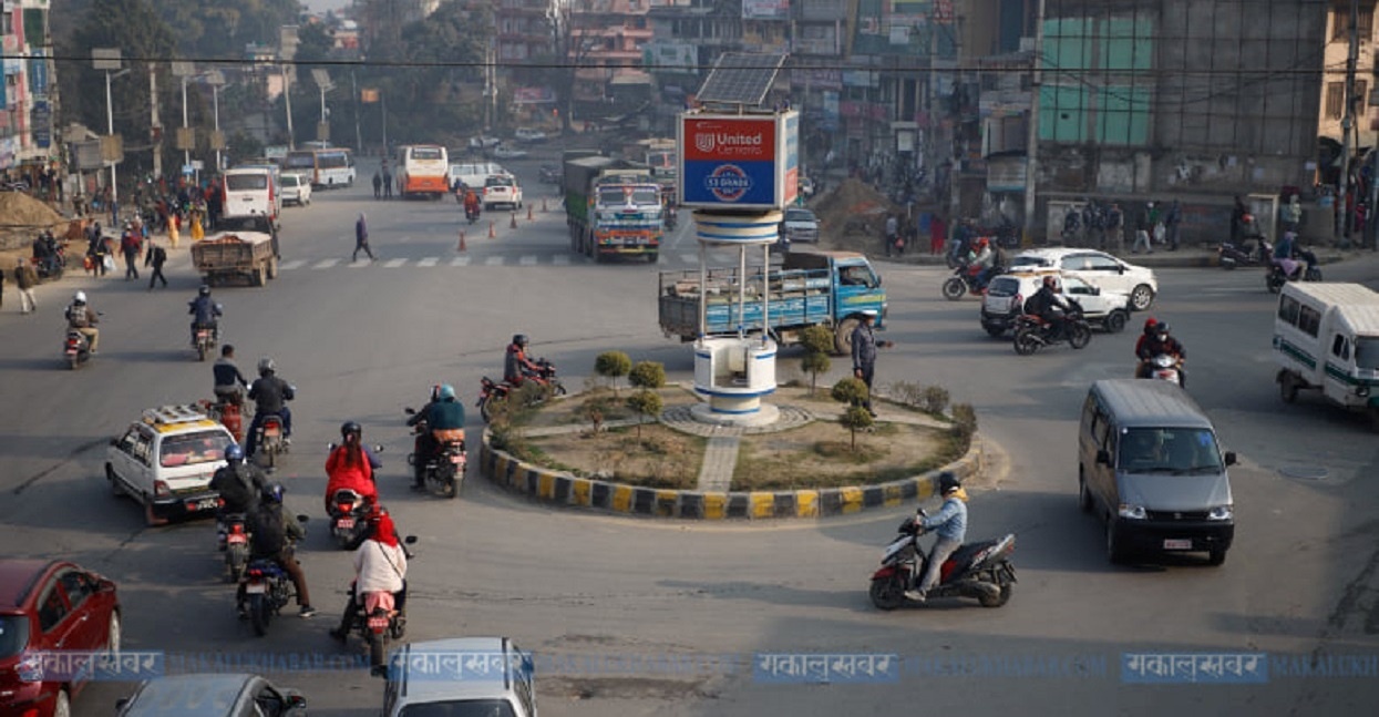 Anti-MCC protesters vandalize a vehicle carrying milk & a bus in Kathmandu