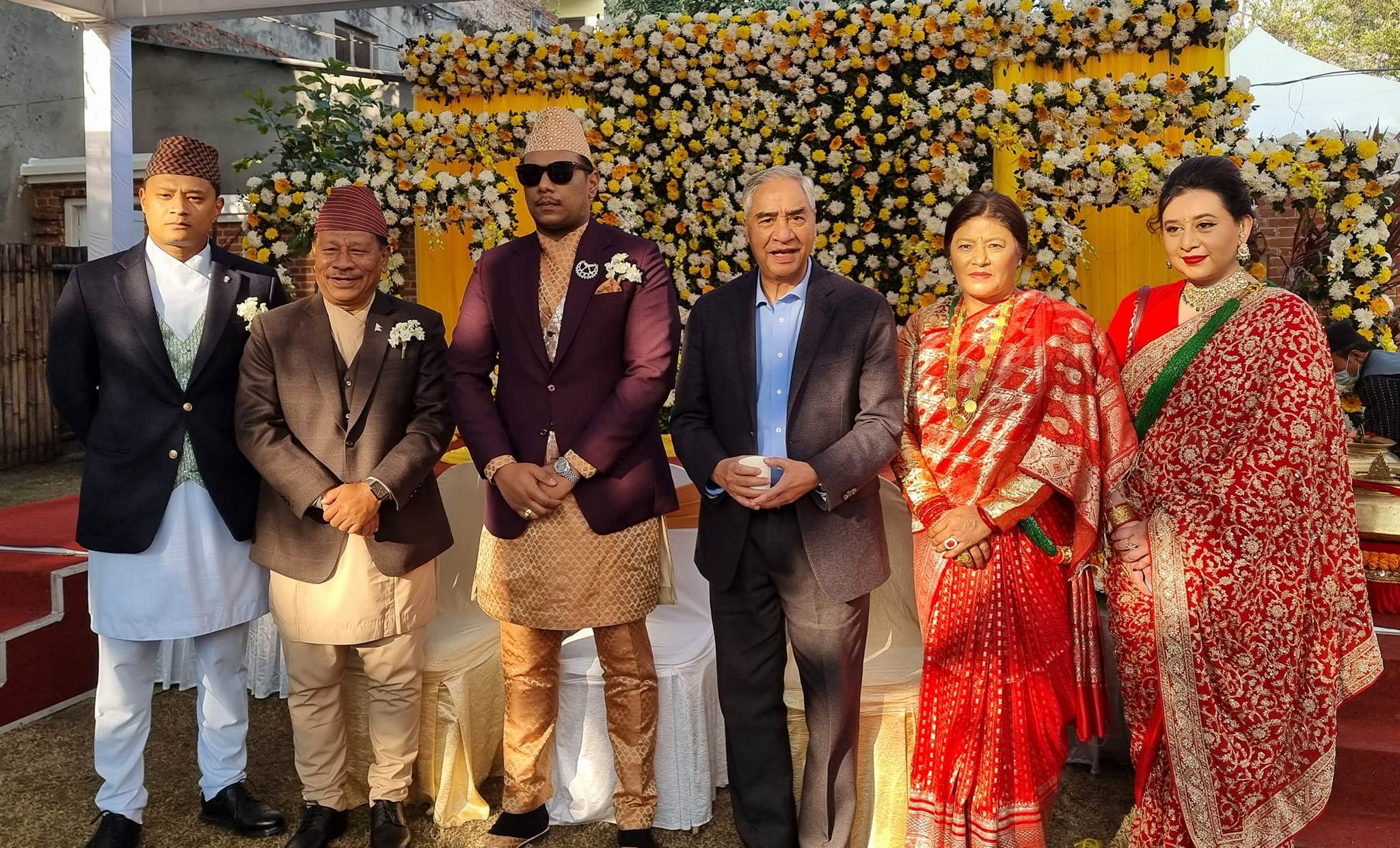 PM arrives at Prakash Man’s son’s wedding