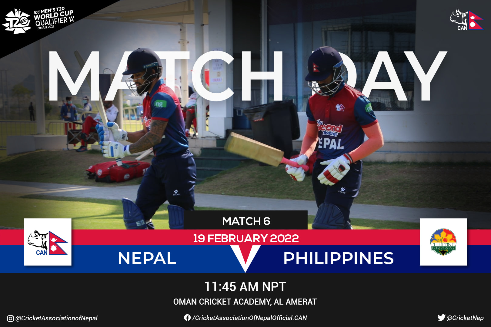 Nepal in an effort to strengthen the semifinals with a wide victory over the Philippines