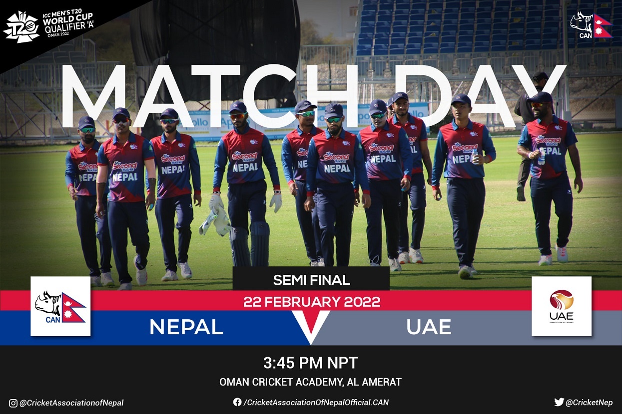 Nepal lost 3 wickets