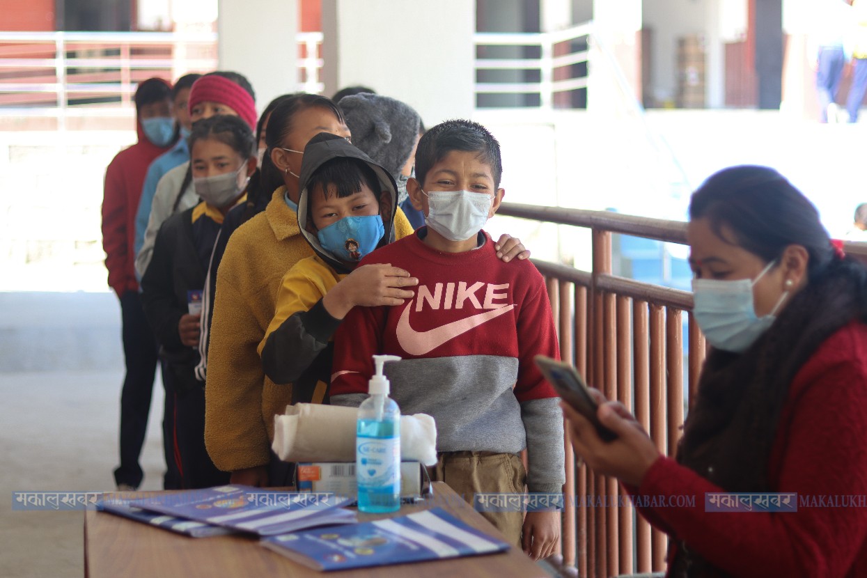 Second dose of vaccination being administered to children [Photos]