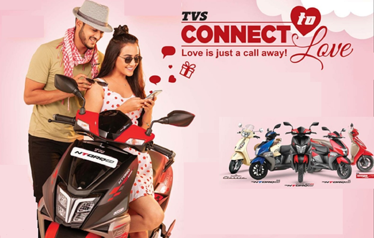 TVS Scooter brings ‘Connect to Love’ offer on Valentine’s Day