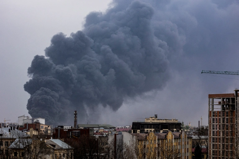 Rocket attacks hit Lviv in western Ukraine as Biden visits Poland