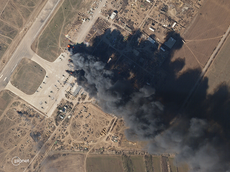 Ukraine’s military says it hit Kherson airport