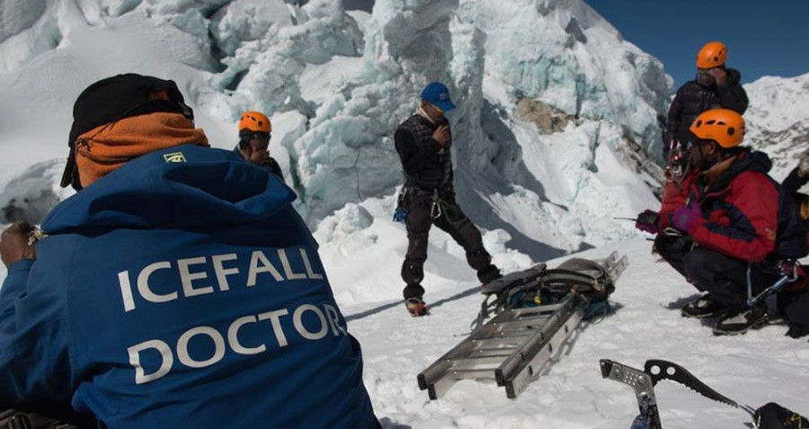 Icefall doctors’ team at Everest Base Camp