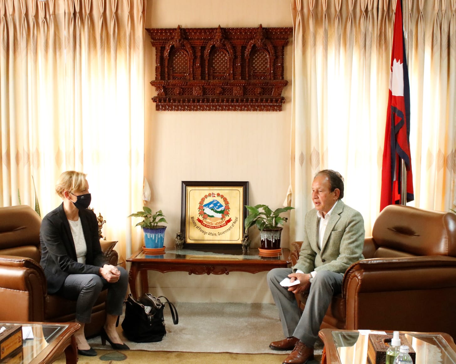 French delegation pays courtesy call on Speaker Sapkota