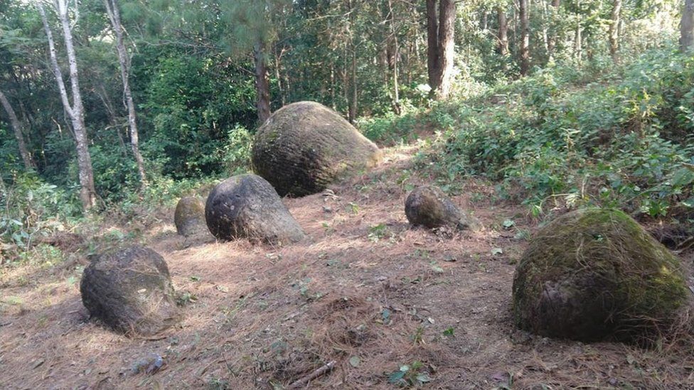 Assam: ‘Mysterious’ giant stone jars found in India