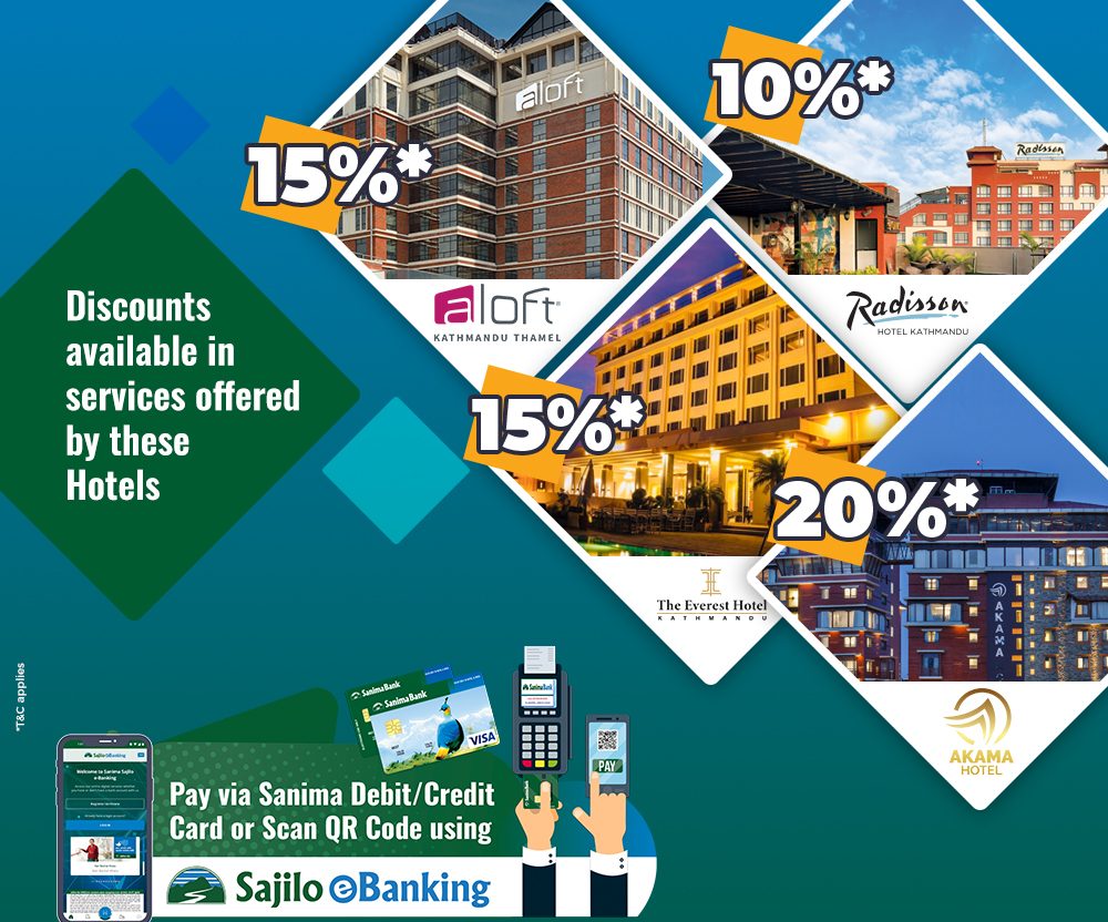 Sanima Bank customers get discounts on 3 hotels