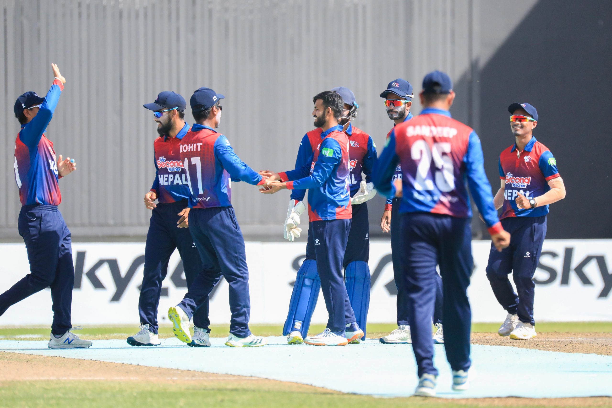 UAE set a target of 203 runs for Nepal