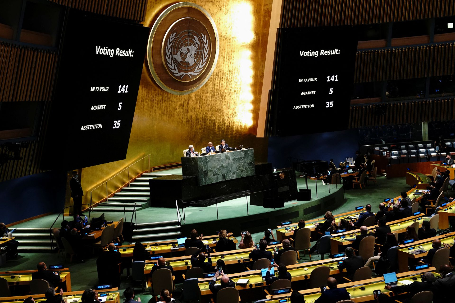 UN General Assembly to vote again on Ukraine spokesperson English